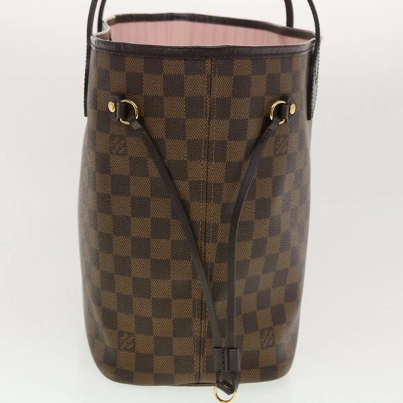 LOUIS VUITTON Damier Ebene Rose valerine Neverfull MM ToteBag N41603 Auth 42621A - Picture 5 of 15